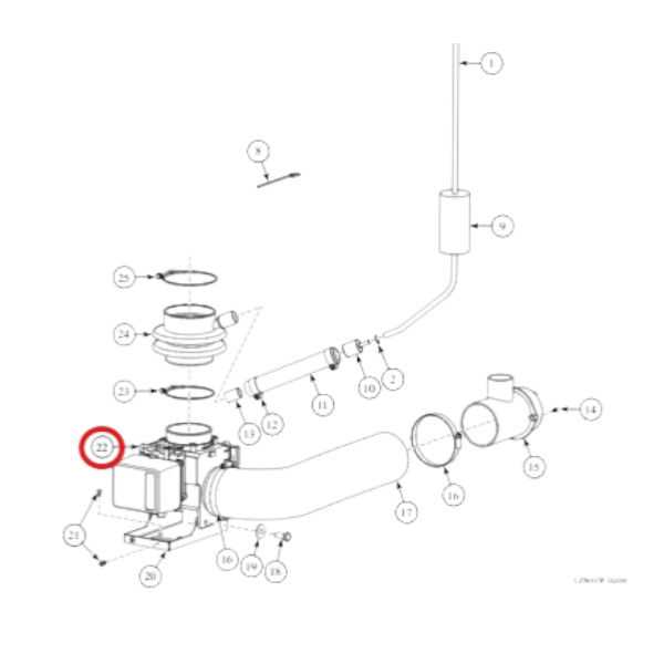 Válvula desagüe 90ª 3" 240V-50/60hz con tapa motor siempre abierta MDB-0-3RA 4