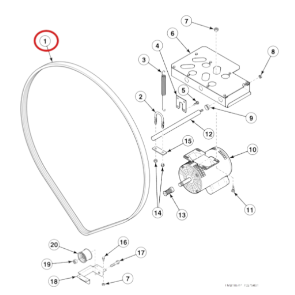 Correa Poly V 95 secadora 4