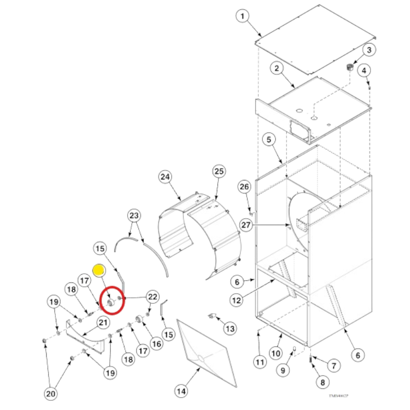Rueda de apoyo DR V2 (CUERPO METALICO) con arandela de fieltro (compra mínima 2 Uds) 4