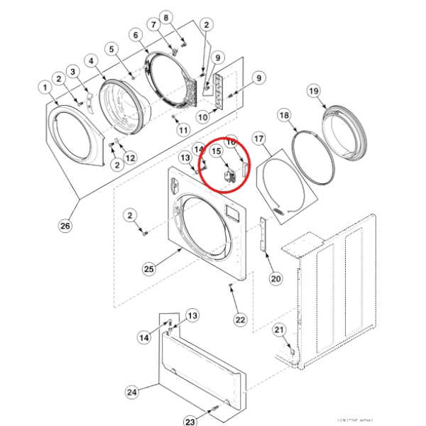 Cierre lavadora CW8 4