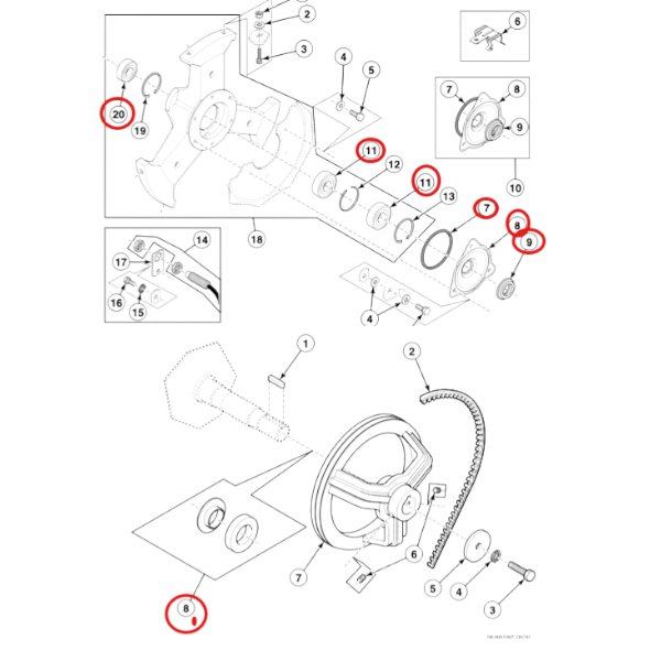 Kit retenes y rodamientos HC60-65-75-100 4