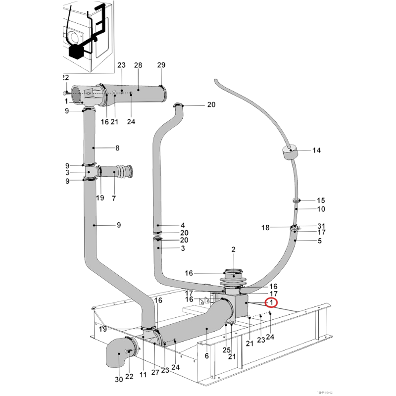 Válvula desagüe 90ª 3" 240V-50/60hz con tapa motor siempre abierta MDB-0-3RA3 4