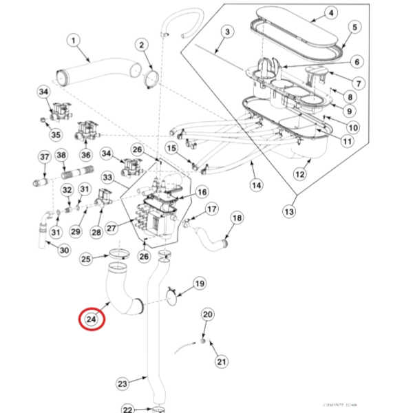 Codo de llenado FX105 4