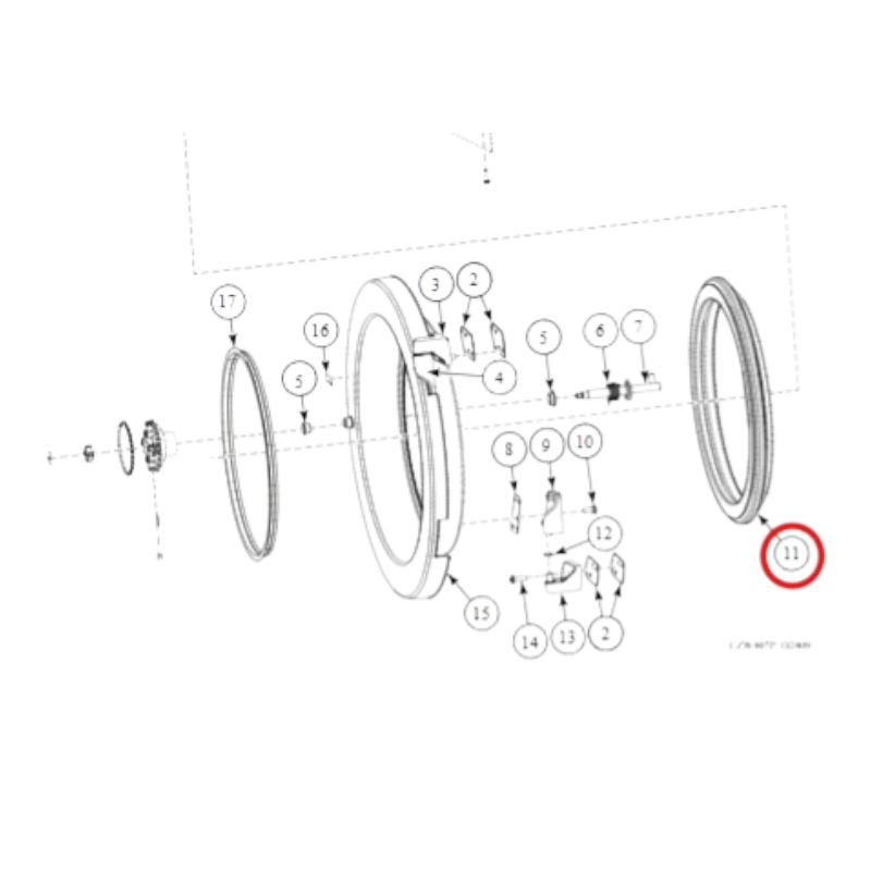 Junta puerta lavadoras FX-RX / 65-80 4