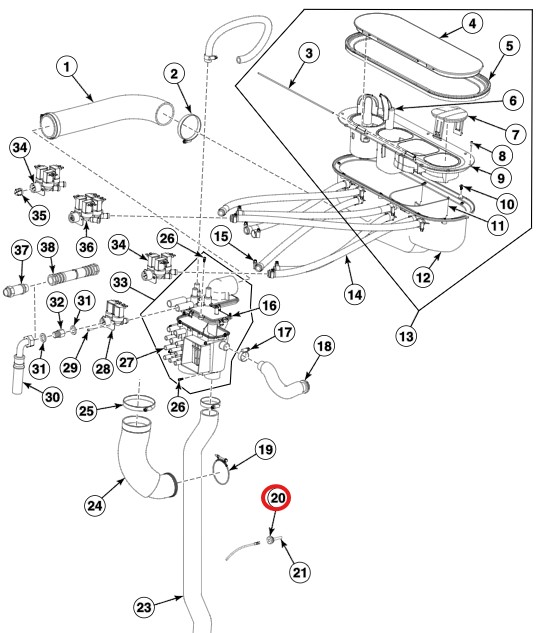 Junta sensor temperatura lavadora FX-RX Alliance profesional – Ref. 526439 4