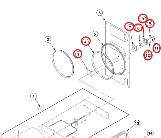Kit Rodamientos Traseros Secadora Ipso Speed Queen Unimac Girbau 25 30 – Ref. 70564801 – SEC045 4